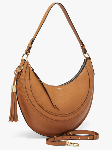 Medium Leather Hobohème Hobo Bag Lancel Brown hoboheme A14217 other view 1
