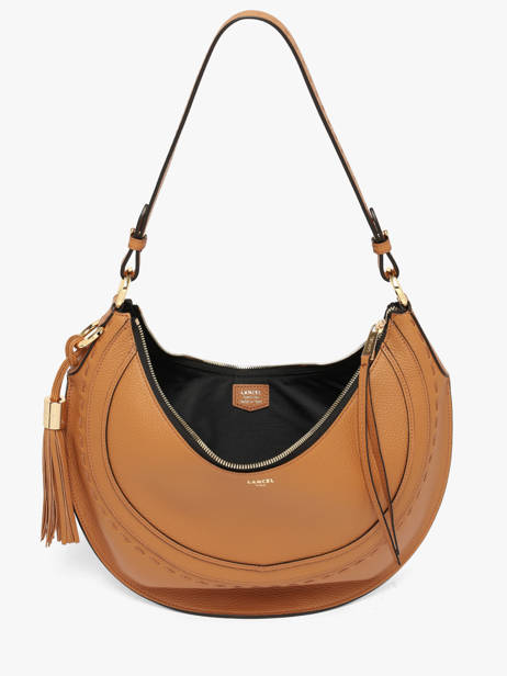 Medium Leather Hobohème Hobo Bag Lancel Brown hoboheme A14217 other view 3