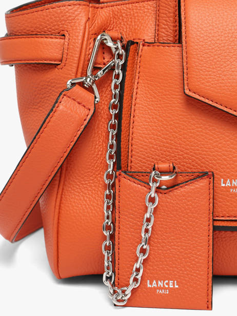Sac Carryal S Thea Cuir Lancel Orange thea A14221 vue secondaire 2