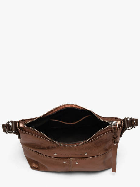 Sac Bandoulière Vintage Cuir Paul marius Marron vintage LOUSTIC vue secondaire 2