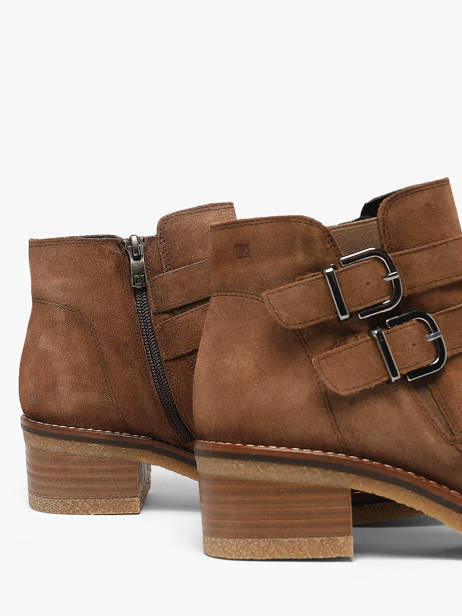 Bottines à Talon En Cuir Dorking Beige women CA vue secondaire 2