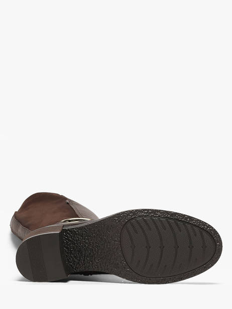 Bottes à Talon En Cuir Dorking Marron women SK vue secondaire 4