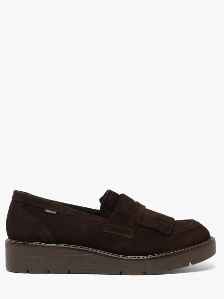 Mocassins Semelle Compensée En Cuir Dorking Marron women CA