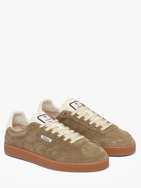 Sneakers En Cuir Faguo Vert men 26CG0203 vue secondaire 1