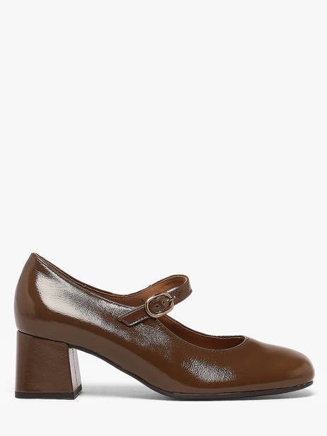 Heeled Pumps In Leather Gabor Brown women 3