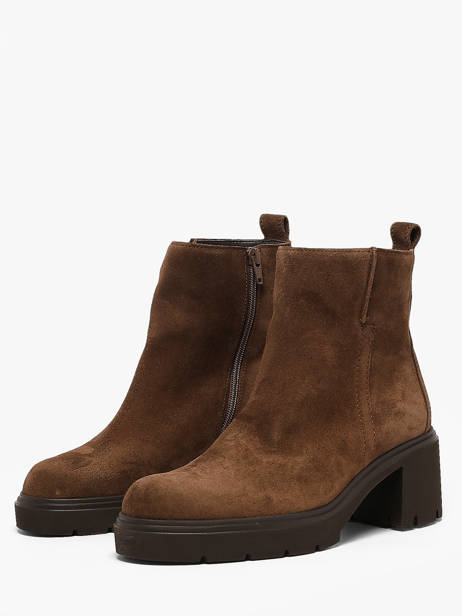 Bottines à Talon En Cuir Gabor Marron women 5 vue secondaire 1