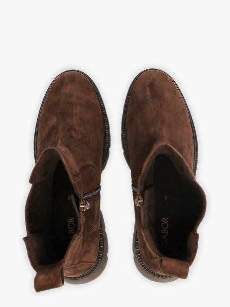 Chelsea Boots En Cuir Gabor Marron women 10 vue secondaire 3