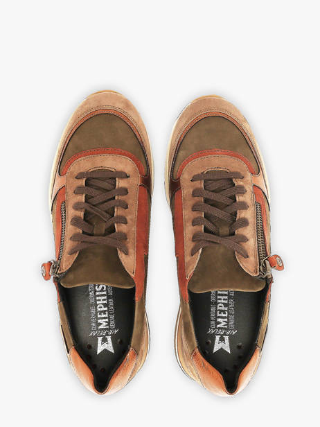 Sneakers En Cuir Mephisto Marron women P5148192 vue secondaire 3
