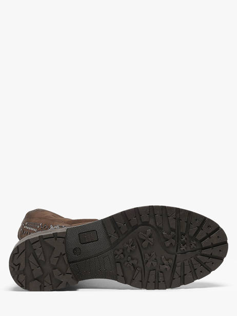Boots In Leather Metisse Brown women MA1024 other view 4