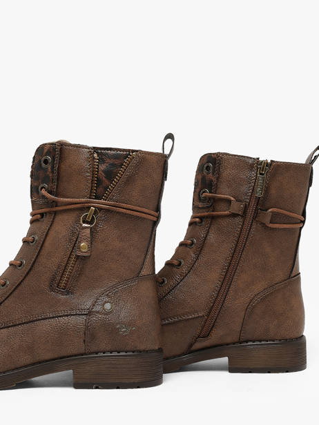 Boots Mustang Marron women M0052022 vue secondaire 2