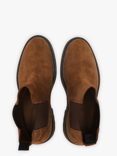 Chelsea Boots En Cuir Tommy hilfiger Marron men 5952GVQ vue secondaire 3