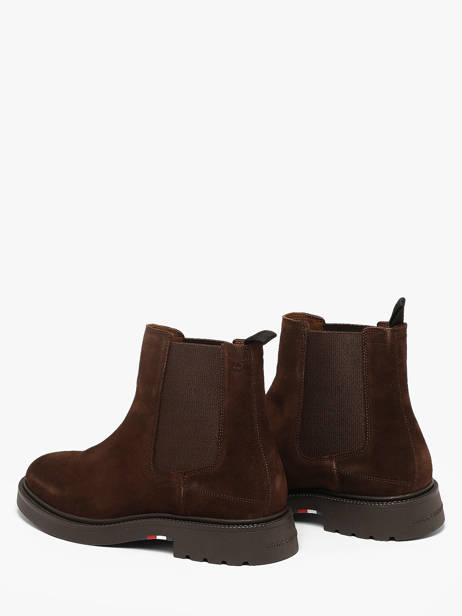 Chelsea Boots In Leather Tommy hilfiger Brown men 5952GT6 other view 2