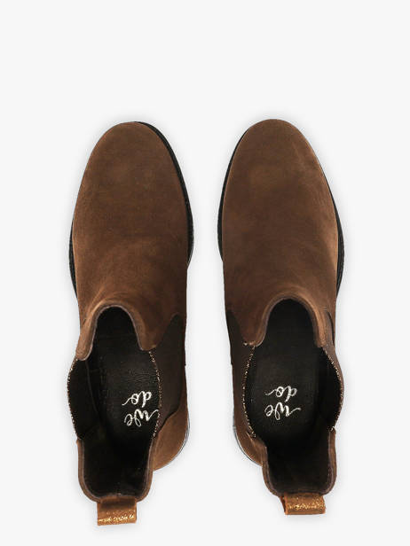 Chelsea Boots En Cuir We do Marron women CO90087 vue secondaire 3