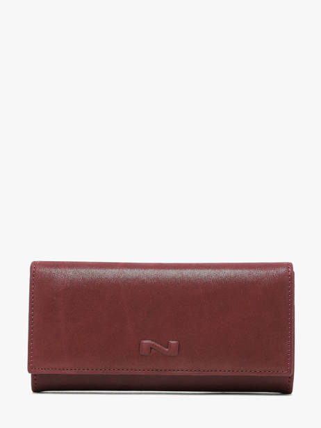 Portefeuille Cuir Nathan baume Rouge dynasty NG