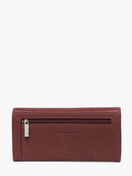 Portefeuille Cuir Nathan baume Rouge dynasty NG vue secondaire 2