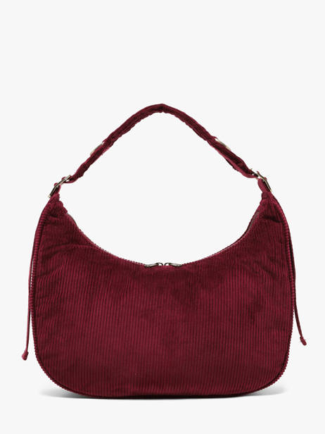 Shoulder Bag Velours Corduroy Hindbag Red velours V other view 3