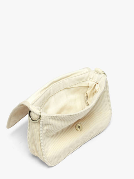 Sac Bandoulière Velours Velours Côtelé Hindbag Beige velours V vue secondaire 2