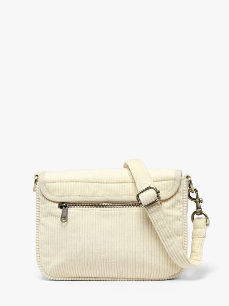 Sac Bandoulière Velours Velours Côtelé Hindbag Beige velours V vue secondaire 3