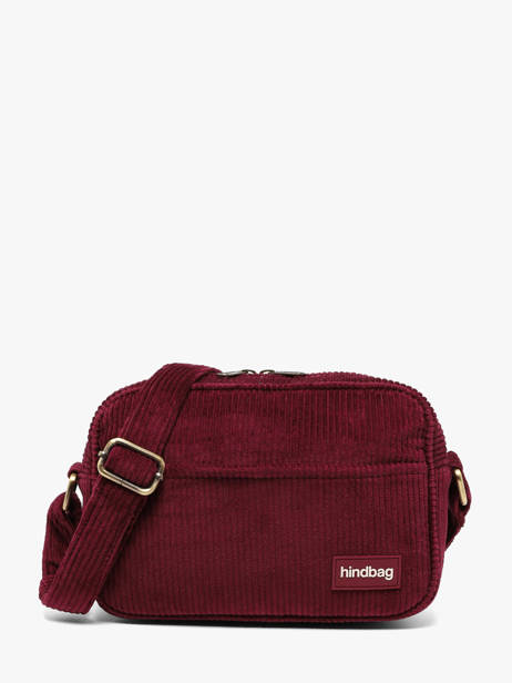 Crossbody Bag Hindbag Red velours V
