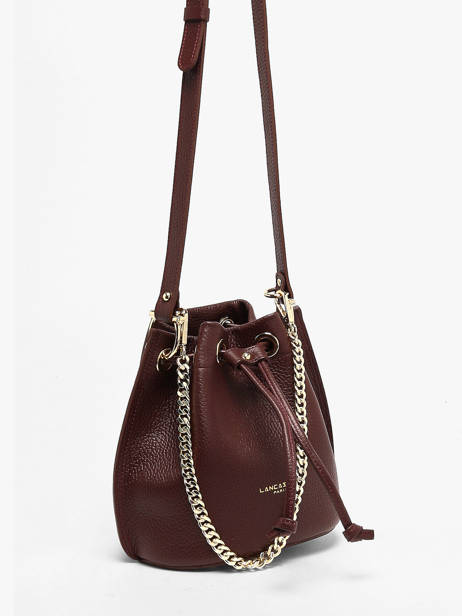 Sac Bourse Alba Double Cuir Lancaster Marron alba double 80 vue secondaire 1