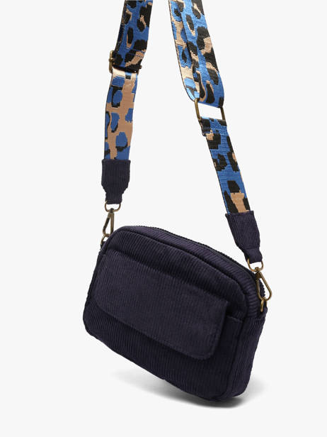 Sac Bandoulière Milla Coton Pieces Bleu milla 17159866 vue secondaire 1