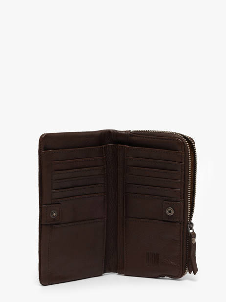 Portefeuille Cuir Biba Marron leather ENO2L vue secondaire 1