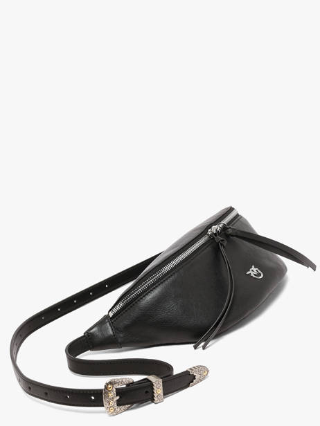Leather Love Bag Icon Belt Bag Pinko Black love bag icon 6724A2JG other view 1