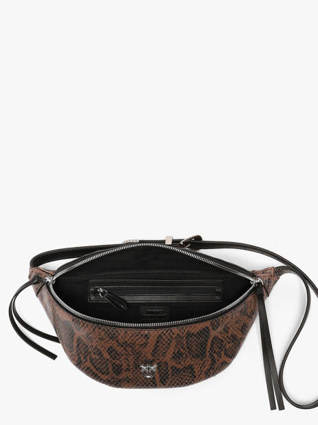Belt Bag Leather Pinko Brown love bag icon 6724A3E5 other view 4