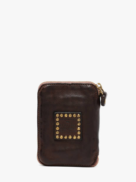 Coin Purse Leather Campomaggi Brown poppi 2060ND other view 2