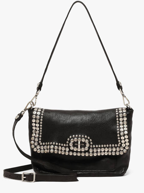 Shoulder Bag Orchidea Leather Campomaggi Black orchidea 25890ND
