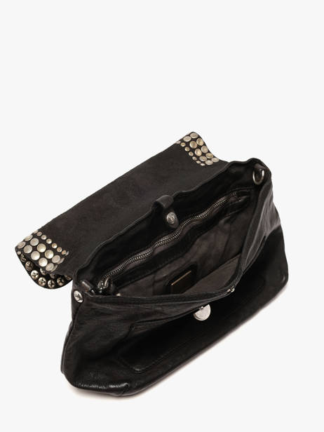 Shoulder Bag Orchidea Leather Campomaggi Black orchidea 25890ND other view 3