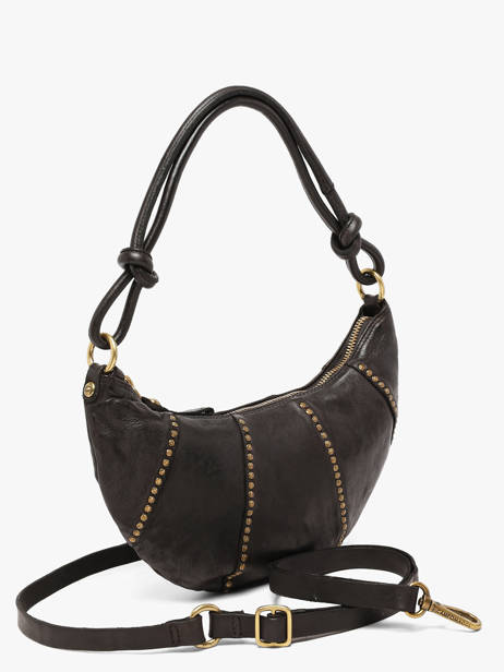 Shoulder Bag Kura Leather Campomaggi Black kura 45570ND other view 1