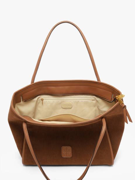 Sac Shopping Ld Bags Velours Côtelé Laurent david Marron ld bags 111 vue secondaire 2