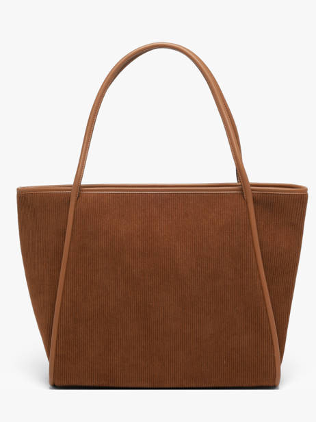 Sac Shopping Ld Bags Velours Côtelé Laurent david Marron ld bags 111 vue secondaire 3