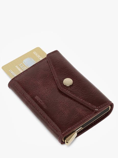 Porte-cartes Cuir Secrid Rouge naplak ENA vue secondaire 1