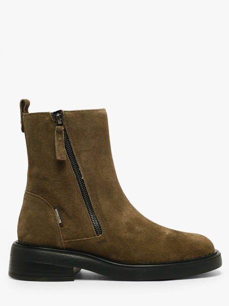 Boots En Cuir Mephisto Marron women P5150207
