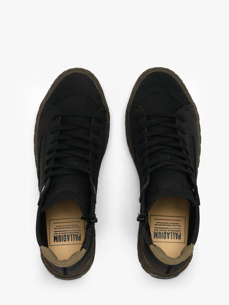 Ankle Sneakers In Leather Palladium Black men 74996008 other view 3