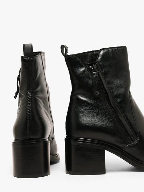 Bottines à Talon En Cuir Mjus Noir women L39214 vue secondaire 2