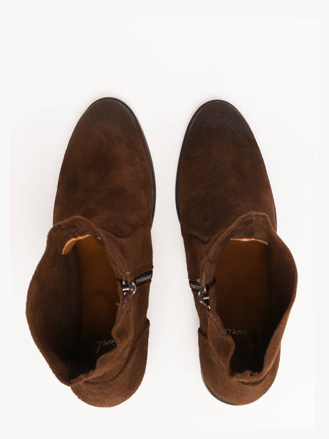 Heeled Boots In Leather Aliwell Brown women A224029 other view 3