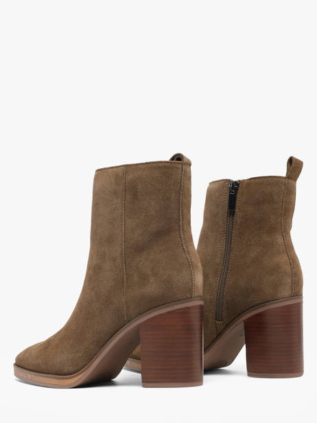 Bottines à Talon En Cuir Another trend Vert women 56281111 vue secondaire 2