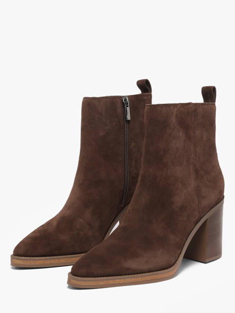 Heeled Boots In Leather Another trend Brown women 56281161 other view 1