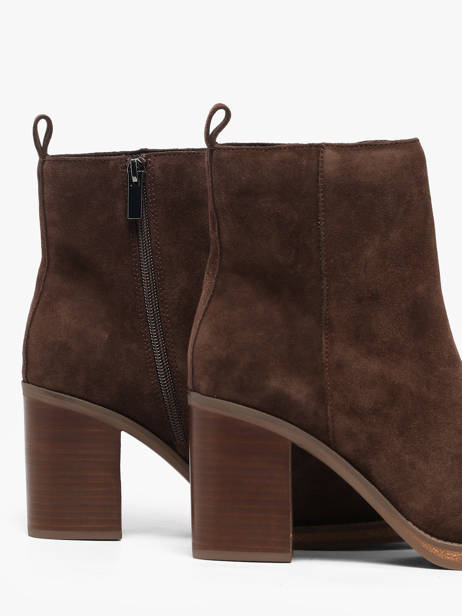 Heeled Boots In Leather Another trend Brown women 56281161 other view 2
