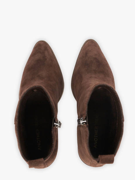 Heeled Boots In Leather Another trend Brown women 56281161 other view 3