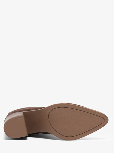 Heeled Boots In Leather Another trend Brown women 56281161 other view 4