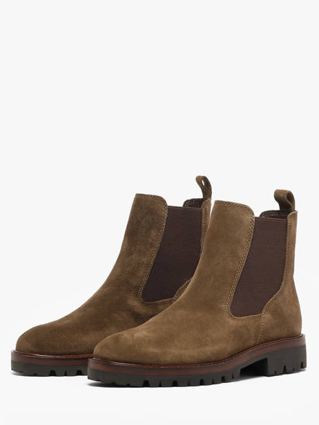 Chelsea Boots In Leather Another trend Green women 57001111 other view 1