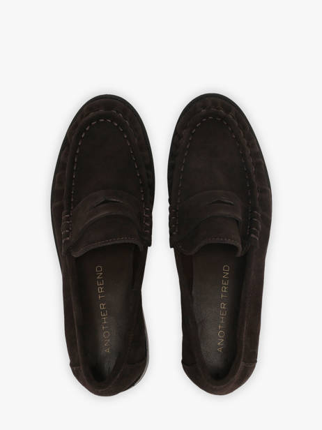 Mocassins En Cuir Another trend Marron women 57061110 vue secondaire 3