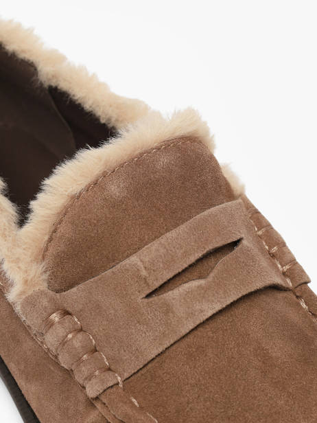 Moccasins In Leather Another trend Beige women 57071147 other view 2
