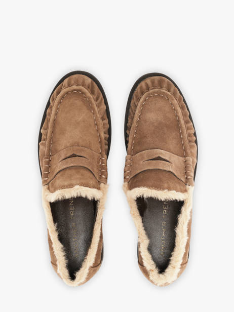 Moccasins In Leather Another trend Beige women 57071147 other view 3