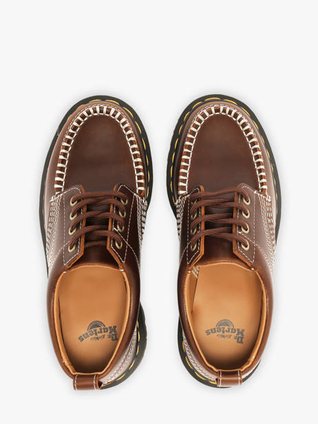 Chaussures Derbies En Cuir Dr martens Marron boy 31817243 vue secondaire 3