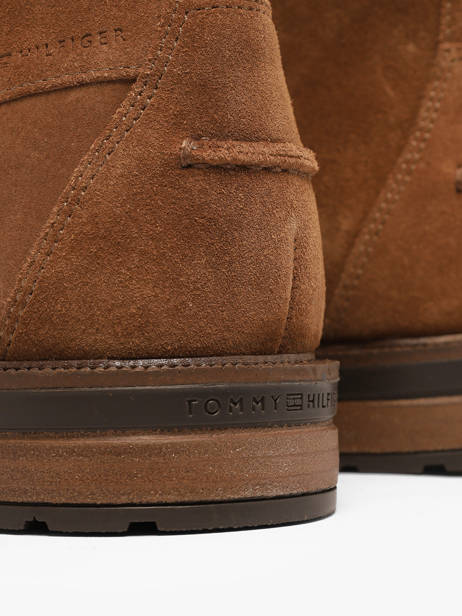 Boots In Leather Tommy hilfiger Brown men 5964GVQ other view 2
